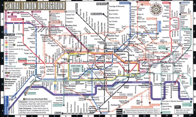 Streetwise London Underground Map - Laminated Map of the London Underground, England : City Plans-9782067230019