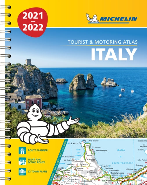 Italy 2021 / 2022 - Tourist and Motoring Atlas (A4-Spiral) : Tourist & Motoring Atlas A4 spiral-9782067249851