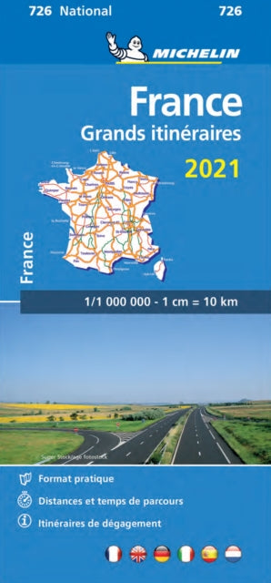 France Route Planning 2021 - Michelin National Map 726 : Maps-9782067250024