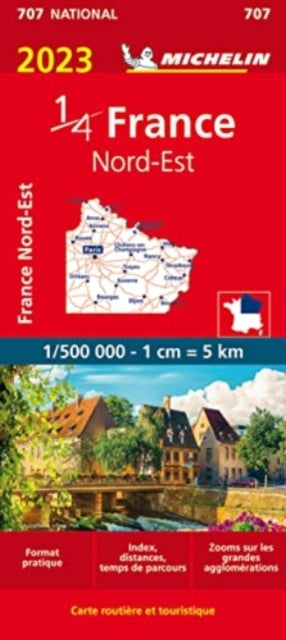 Northeastern France 2023 - Michelin National Map 707-9782067257160