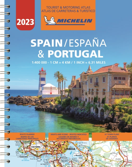 Spain & Portugal 2023 - Tourist and Motoring Atlas (A4-Spiral) : Tourist & Motoring Atlas A4 spiral-9782067257207