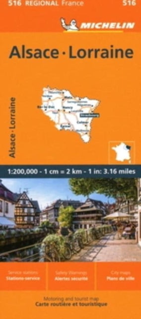 Alsace Lorraine - Michelin Regional Map 516-9782067258686