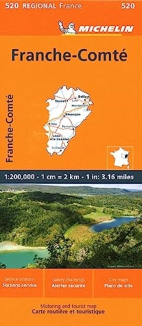 Franche-Comte - Michelin Regional Map 520-9782067258730