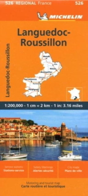 Languedoc-Roussillon - Michelin Regional Map 526-9782067258815