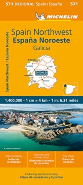 Galicia - Michelin Regional Map 571-9782067259027