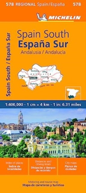 Andalucia - Michelin Regional Map 578-9782067259058