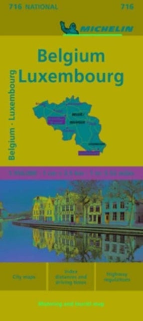 Belgium & Luxembourg - Michelin National Map 716-9782067259539