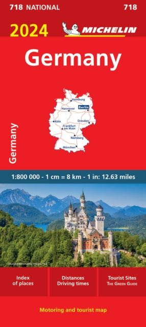 Germany 2024 - Michelin National Map 718 : Map-9782067262607