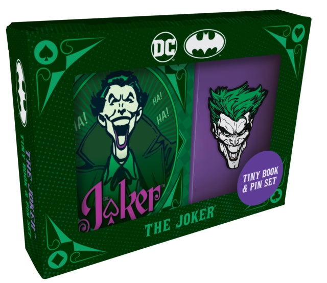 DC Comics: The Joker Tiny Book and Pin Set-9798886637106