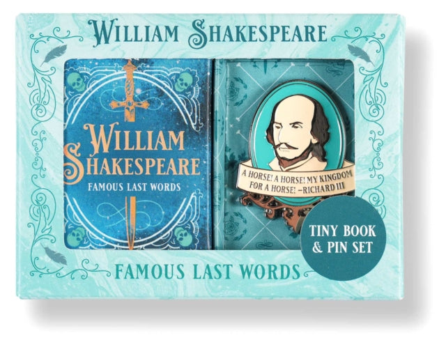 William Shakespeare Tiny Book and Pin Set-9798886639261