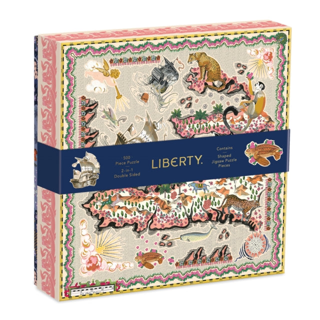Liberty Maxine 500 Piece Double Sided Puzzle With Shaped Pieces-9780735365469