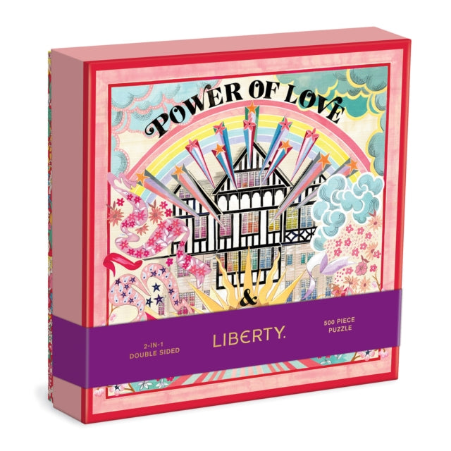 Liberty Power of Love 500 Piece Double Sided Puzzle with Shaped Pieces-9780735370913