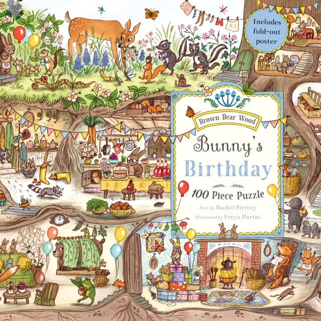 Bunny's Birthday Puzzle : A Magical Woodland (100-piece Puzzle)-9781913520632